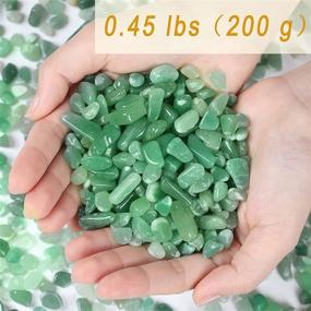 img 3 attached to 🌿 DUQGUHO Green Aventurine Crystal Chips Bulk - Ideal Green Rocks for Plants, Succulents, Flowerpot Vases - Decorative Terrarium Supplies, Fish Tank Gravel Pebbles - 0.44 lbs