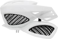 🏍️ lozom 7/8" motorcycle handguards: ultimate protection for motocross supermoto racing, dirt bike, atv - white логотип