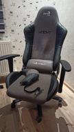 img 1 attached to Computer chair AeroCool Knight gaming, upholstery: imitation leather/textile, color: Iron Black review by Mateusz Mate ᠌