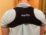 img 1 attached to Posture corrector monta 5 in 1, black review by Adam Wiedemann ᠌