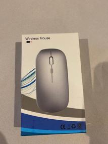 img 5 attached to Wireless mouse with 2.4G adapter with LED backlight for computer, laptop Black