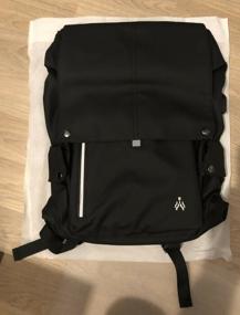 img 7 attached to Urban men's waterproof backpack for laptop 15.6", with USB port, 43x30x15 cm, black