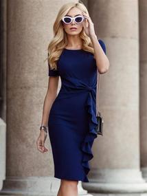 img 2 attached to 👗 AISIZE Womens Vintage Bodycon Cocktail Dresses: Elegant Women's Clothing for Special Occasions