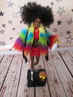 img 2 attached to Barbie Doll Extra in rainbow coat GVR04 multicolor review by Eva Floris ᠌