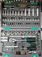 img 3 attached to Tool set Stels Tool set, 1/2", 1/4", CrV, plastic case 94 pcs, Stels, 94 pcs, black review by Mateusz Swierczynski ᠌