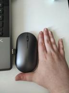 img 1 attached to Xiaomi Mi Elegant Mouse Metallic Edition Wireless Compact Mouse, black review by Mria Schneider ᠌