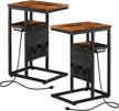 organize small spaces with superjare c tables - charging station, fabric bag included - set of 2 logo