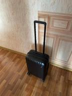 img 1 attached to NINETYGO NinetyGo Elbe Luggage 20", polypropylene, corrugated surface, 38 l, green review by Agata Mrozik ᠌