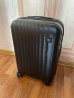 img 2 attached to NINETYGO NinetyGo Elbe Luggage 20", polypropylene, corrugated surface, 38 l, green review by Agata Mrozik ᠌
