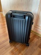 img 3 attached to NINETYGO NinetyGo Elbe Luggage 20", polypropylene, corrugated surface, 38 l, green review by Agata Mrozik ᠌