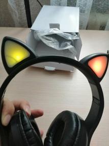 img 12 attached to Wireless headphones "Cat ears", glowing, CAT STN-28 (black)