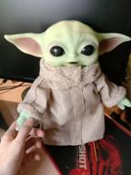 img 2 attached to Mattel Star Wars Mandalorian Plush Toy Baby Yoda Grog HBX33 review by Eva Bedo ᠌