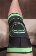 img 2 attached to Sports knee brace with fixing straps, color green, size XXL, set of 2 pcs. review by Adam Tomasz ᠌