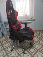 img 2 attached to Computer chair Defender Azgard gaming, upholstery: imitation leather, color: black/red review by Ada Diak ᠌