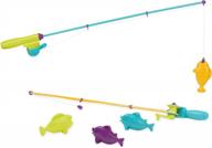 magnetic fishing fun for kids: battat's outdoor toy fishing game set with 2 rods and 4 fish (6-piece pack) logo