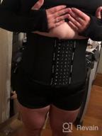 img 1 attached to Portzon Women'S Latex Sport Girdle Waist Trainer - Underbust Corset For Hourglass Figure And Everyday Weight Loss review by Youssef Coolidge