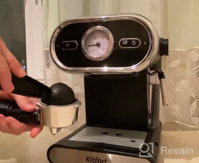 img 2 attached to Rozhkovy coffee maker Kitfort KT-702, black review by Adam Komosa ᠌