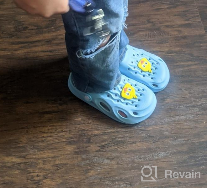 img 1 attached to 🦖 Dinosaur Garden Sandals for Toddler Boys - UBFEN Shoes review by Doug Powell