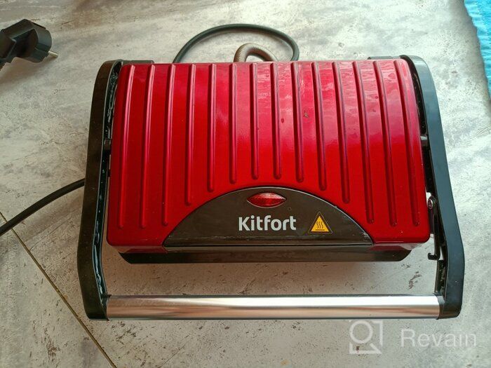 img 2 attached to Sandwich maker Kitfort KT-1609 Panini Maker, red review by Agata Zuzankiewicz ᠌