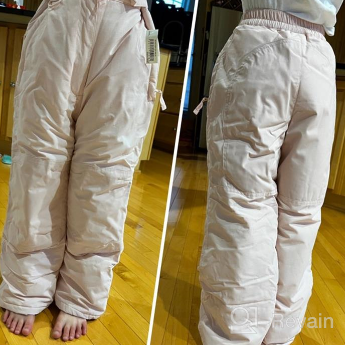 img 1 attached to Water-Resistant Snow Pant 👧 for Girls by Amazon Essentials review by Rachel Lott