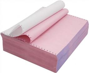 img 3 attached to NCR Continuous Feed Computer Paper - 2-Ply, 1000 Count Carbonless Copy Paper For Dot Matrix Printers, 2-Part 500 Sets With Margin Perforation - White/Pink, 9-1/2 X 11 Inches By FirstZi