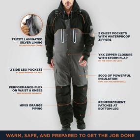img 2 attached to ❄️ PolarForce Insulated Bib Overalls: Stay Warm in Frigid -40°F with RefrigiWear