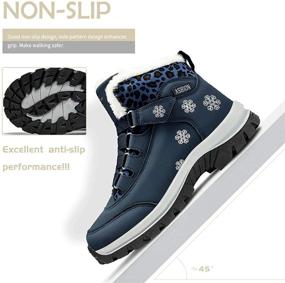 img 1 attached to Women'S Waterproof Winter Snow Boots Warm Fur Lined Slip On Ankle Booties Comfortable Outdoor Shoes