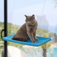 🐱 mumupet cat hammock: secure suction cup window perch for two large cats, weighted up to 30lb, all-around 360° sunbathe and resting seat logo