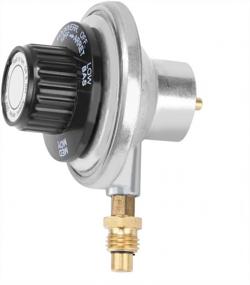 img 4 attached to Low-Pressure Propane Gas Regulator With Adjustable Control Valve For BBQ Grills - Zinc Alloy, 1"-20UNF
