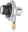 low-pressure propane gas regulator with adjustable control valve for bbq grills - zinc alloy, 1"-20unf logo