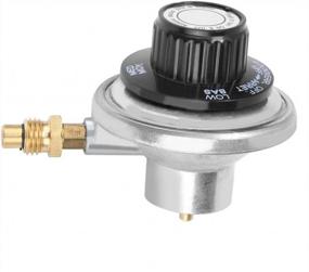 img 1 attached to Low-Pressure Propane Gas Regulator With Adjustable Control Valve For BBQ Grills - Zinc Alloy, 1"-20UNF