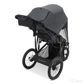 img 2 attached to 🖤 Joovy Zoom Jogging Stroller, Lightweight and Sleek, in Jet Black