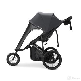 img 3 attached to 🖤 Joovy Zoom Jogging Stroller, Lightweight and Sleek, in Jet Black