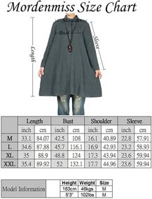 img 2 attached to Mordenmiss Womens Cotton Buttons Pockets Women's Clothing : Coats, Jackets & Vests