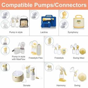 img 2 attached to Maymom MyFit 17 Mm Shields Small; Compatible With Medela Breast Pumps-PersonalFit, Freestyle, Harmony, Maxi, Freestyle Flex Connector; Connect To Maymom Widemouth/Narrow Connector, 2Pcs