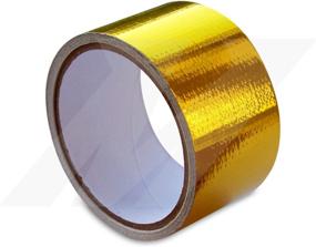 img 2 attached to 🔥 Mishimoto MMGRT-235 Heat Defense Heat-Protective Tape - Metallic Gold, 2-Inch x 35-Foot Roll