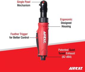 img 3 attached to AIRCAT 801 3/8-Inch Composite Ratchet With 320 RPM And 35 Ft-Lbs Maximum Torque