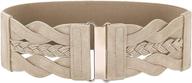 👗 womens vintage elastic stretch belts - medium size women's accessories logo