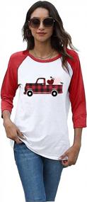 img 1 attached to Valentines Day T Shirt Women - DUTUT Love Heart Buffalo Plaid Heart Top Tee