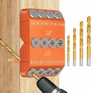 neitra 30 45 90 angled drill guide jig with 4 bits for cable railing: efficiently drilling angled and straight holes in wood posts логотип