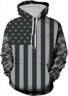 show off your patriotic spirit with oqc's long-sleeved usa flag hoodie! logo