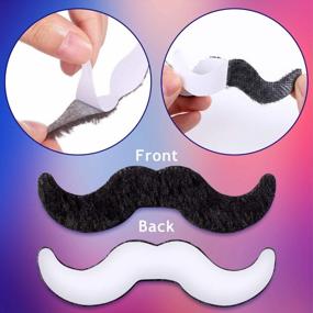 img 2 attached to Whaline Self Adhesive Mustache Set - 48 Pieces Of Fun Novelty Mustaches For Halloween, Costumes, And Party Festivals