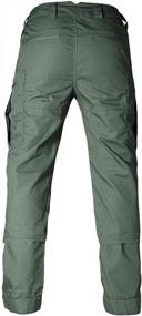 img 3 attached to AKARMY Men'S Ripstop Tactical Pants: Lightweight EDC Hiking Work Trousers With Multi Pocket For Outdoor Activities