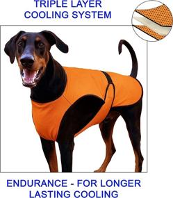 img 3 attached to DOGZSTUFF Dog Cooling Vest: The Ultimate Triple-Layer Microfiber Cooling Jacket for Small, Medium, and Large Dogs