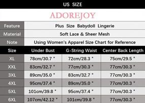 img 1 attached to Sexy Plus-Size Lace Babydoll Nightwear For Women