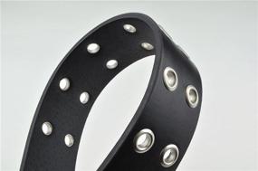 img 2 attached to Stylish Women's Grommet Leather Accessories and Belts by Belle Donne