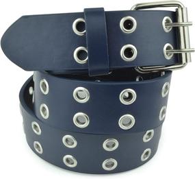 img 3 attached to Stylish Women's Grommet Leather Accessories and Belts by Belle Donne