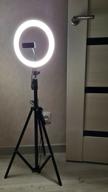 img 3 attached to Ring selfie lamp LED RGB 26 cm desktop color with phone holder and selfie Bluetooth remote control review by Radko Marinov ᠌