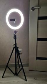 img 10 attached to Ring selfie lamp LED RGB 26 cm desktop color with phone holder and selfie Bluetooth remote control