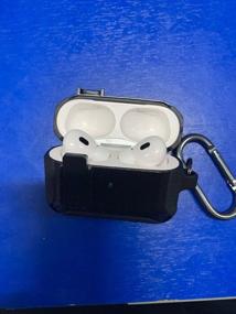 img 8 attached to Case for headphones Apple Airpods Pro 2 (2022) with reinforced protection carbon black